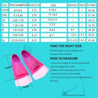 Children's Short Swim Fins — Comfortable Training Flippers for Lap Swimming, Boys & Girls, Beginner-Friendly(m-4)