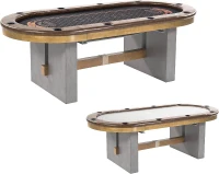 Barrington Urban Tournament Poker Table — 87"" Tournament Top with 2-Piece Dining Conversion, Felt Playfield and 10 Cup Holders(m-1)