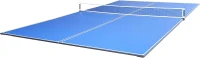 JOOLA Conversion Top with Net — Converts Billiard or Dining Tables into Regulation 9x5 ft Table Tennis Surface (12mm) with Foam Protection, 4-Piece Hinge(m-1)