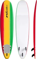 Wavestorm 8' Classic Soft-Top Surfboard with Rasta Graphic(m-9)