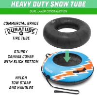 GoSports 44-Inch Heavy-Duty Snow Tube — Commercial-Grade Winter Sled with Durable Canvas Cover (Choose Your Style)(m-2)