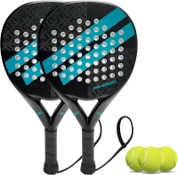 EVA Memory Foam Core Padel Racket with Carbon Fiber Surface – Lightweight, Round Shape(m-1)