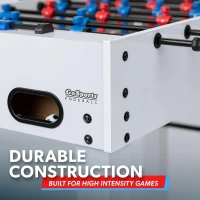 GoSports 48-Inch Foosball Table for Home, Office or Game Room - Gloss White Option(m-3)
