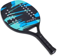 Beach Tennis Paddle – 100% Carbon Fiber Frame with EVA Memory Foam Core, Lightweight (330g) Power Racket with Enhanced Grip(m-2)