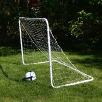 Franklin Sports Competition Youth Steel Soccer Goal – 6' x 4' Portable Backyard Net with Stakes – Adult & Youth Friendly, Multiple Colors(m-3)