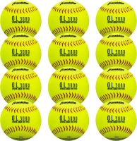 Franklin Sports OL3000 Fastpitch Official Game Softball - 12"" Optic Yellow, Tournament Grade, Single Ball(m-1)