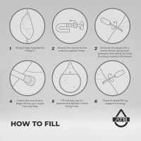 Aqua Training Bag 18 in 120 lb Water-Filled Heavy Punching Bag — Teardrop Design(m-6)