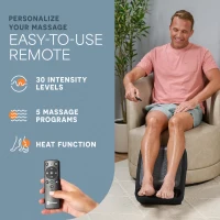 LifePro Foot & Calf Massager for Neuropathy with Heat Option, Vibration and Acupressure Therapy for Circulation and Pain Relief(m-3)