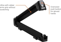 Thule SnowPack Ski/Snowboard Rack, Large (6 Pr/4 Boards), Black(m-4)