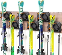 Universal Ski & Snowboard Wall Rack – Garage Mount Holders for Damage-Free, Space-Saving Winter Gear Organization(m-1)