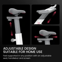 Yesoul Smart Magnetic Exercise Bike — Low-Noise Home Cycling Bike with Tablet Mount, Comfortable Seat & Bluetooth Fitness App(m-7)