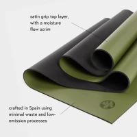 Manduka GRP Adapt Yoga Mat 71"" - 5mm | Satin Grip Ultimate Traction | Sweat-Activated, All-Style Performance (71 x 26 in)(m-4)
