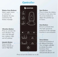 COMFIER Shiatsu Back Massager for Back Pain Relief, Heated Full-Back Chair Pad with Spot Function and Electric Seat Cushion, Office & Home Massage Gift (Black)(m-8)