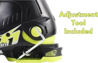 Roces IDEA UP Adjustable Kids Ski Boots — Youth Expandable Snow Boots (Mondo 19.0–22.0 / US Kids 12.5–Men 4) with 6in1 Technology(m-4)