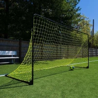 Franklin Sports Competition Folding Soccer Goal – Portable 12' x 6' Steel Backyard Goal with Net & Ground Stakes – Regulation Size, Multiple Colors(m-2)
