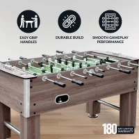 Hathaway Driftwood 56-inch Foosball Table - Adult Size Complete Set for Family Game Rooms(m-4)