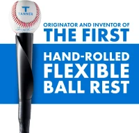 Tanner Tee Original Pro Hitting Tee – Adjustable 26""–43"", Steel Shaft, Composite Base, Flextop(m-2)