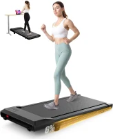 Superun 6% Incline Walking Pad - Under-Desk Treadmill for Home Office, 2.5 HP Quiet Walker/Jogger with LED Display, App & Remote, 300 lb Capacity(m-1)