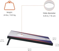 Amazon Basics Cornhole Set — Blue and Red(m-5)