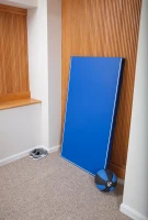 JOOLA Conversion Top with Net — Converts Billiard or Dining Tables into Regulation 9x5 ft Table Tennis Surface (12mm) with Foam Protection, 4-Piece Hinge(m-8)