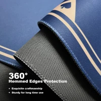 YUZPKRSI 47 Inch Round Poker Mat - Neoprene & Rubber Texas Hold'em Table Top, Portable with Carrying Bag, Casino Card Game Surface(m-3)