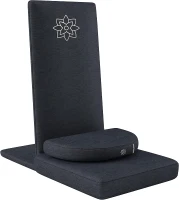 Mindful Modern Pro Folding Meditation Chair - 5-Position Adjustable Floor Seat with Back Support and Detachable Buckwheat Cushion(m-1)