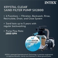 Intex Ultra XTR Deluxe 24' x 52"" Above-Ground Swimming Pool Set with Krystal Clear Sand Filter Pump — Super-Tough, Rust-Resistant(m-6)