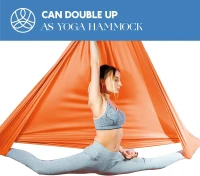 Aerial Yoga 9-Yard Silks Starter Pack – Heavy-Duty Tricot Hammock with Rigging Kit & Guide for Flying/Acrobatic Yoga, Suitable for All Skill Levels (Rig to 13 ft)(m-6)