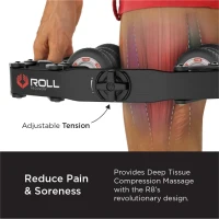 ROLL Recovery R8 Plus (Carbon Black) - Adjustable Deep Tissue Massage Roller(m-3)
