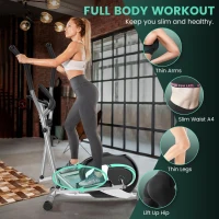 Dripex Home Elliptical Trainer — Hyper-Quiet Magnetic Elliptical with 8 Resistance Levels, 6kg Flywheel, LCD Display & Pulse Sensors(m-5)