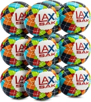 Lax Sak Soft Practice Lacrosse Balls — Packs from 1 up to 120 — Regulation Size & Weight with Lower Bounce and Minimal Rebounds for Indoor and Outdoor Use(m-3)