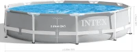 INTEX 26701EH Prism Frame 10ft x 30in Premium Above-Ground Pool Set with 330 GPH Cartridge Filter Pump — 1,185 Gallon Capacity(m-3)