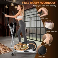 Dripex Elliptical Trainer - Ultra-Quiet Magnetic Home Elliptical with 6KG Flywheel, 8 Resistance Levels, LCD Display & Pulse Sensor(m-5)