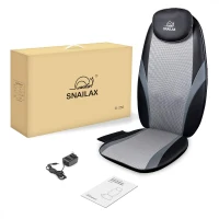 Snailax Shiatsu Back and Seat Massage Pad with Heat — Kneading Deep-Tissue Chair Massager for Home & Office, Gift for Mom and Dad(m-8)