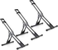 CHEPARK 3-Bike Freestanding Floor Stand — Indoor Garage/Home Bike Rack for 20""–29"" Bikes (Fits Tires up to 2.4"")(m-1)