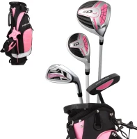 Precise XD-J Junior Golf Set for Kids (Ages 3-5) with Lightweight Graphite Shafts, Hybrid, Putter & Stand Bag(m-1)
