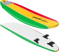 Wavestorm 8' Classic Soft-Top Surfboard with Rasta Graphic(m-8)