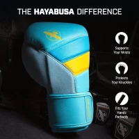Hayabusa T3 Performance Boxing — Unisex Gloves with Dual-X Velcro Closure, Splint Wrist Support and 5-Layer Knuckle Foam(m-2)