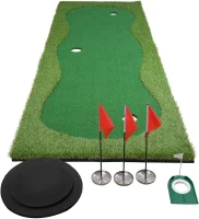 Chriiena Large Practice Putting Green Mat — Professional Indoor/Outdoor Golf Training Surface(m-1)