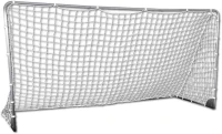 Franklin Sports Competition Portable Steel Soccer Goal — Folding Backyard Goal with Net & Ground Stakes (Multiple Sizes/Colors)(m-1)