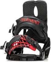5th Element Summit Stealth Adult Men's Snowboard Bindings - Universal Mounting Disc & Hardware for New or Replacement Boards, Beginner to Intermediate(m-8)