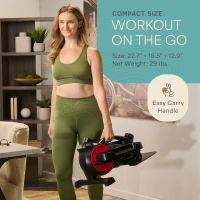 Lifepro FlexStride Under-Desk Elliptical with Optional Red Light Therapy – Quiet Seated Pedal Exerciser for Seniors & Adults, Portable Home/Office Leg Trainer(m-7)