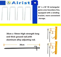 Heavy Duty Outdoor Volleyball Net with Steel Anti-Sag System and Adjustable Aluminum Poles, Professional 32'x3' Regulation Set with Carry Bag(m-4)