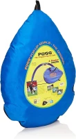 PUGG Original Pop-Up Soccer Goal – Portable Dual Goal Set with Carry Bag, Pegs & Spare Parts – Knitted Poly Net and Single-Piece Spring Steel Frame(m-2)