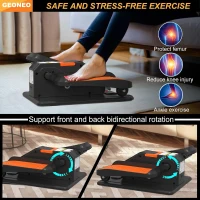 Under-Desk Electric Elliptical for Seniors, Quiet Portable Seated Pedal Exerciser with Remote, Manual & Auto Modes, 12 Speeds(m-6)