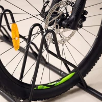 CyclingDeal Floor Bike Rack - Parking Stand for Up to 6 Bicycles, Indoor Garage Storage with Tire Grooves for up to 29"" Wheels(m-5)