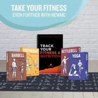 NewMe Fitness Large Yoga Mat for Women & Men — 68"" x 24"" x 5mm, Non-Slip with 70 Printed Yoga Poses for Pilates, Workout & Stretching(m-9)