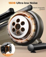 Niceday Home Elliptical Trainer — Hyper-Quiet Magnetic Drive with 15.5"" & 20"" Stride Options, 16 Resistance Levels and 500 lb Load Capacity(m-6)