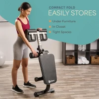 Lifepro SculptTrainer Roman Chair – Adjustable Hyperextension & Ab Bench, Foldable Sit-Up Bench for Core, Back and Glute Strength Training(m-6)