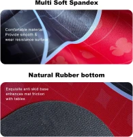 YUZPKRSI 70 x 35 Inch Poker Mat - Rubber Texas Hold'em Table Top for 8 Players, Folding Portable Poker Topper with Carry Bag for Casino-Style Games(m-5)